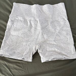 Forever 21 Light Gray High-Waisted Shorts